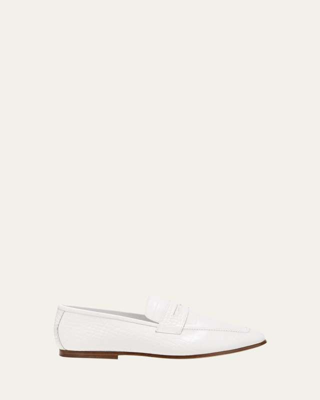 Essenziale Croco Penny Loafers