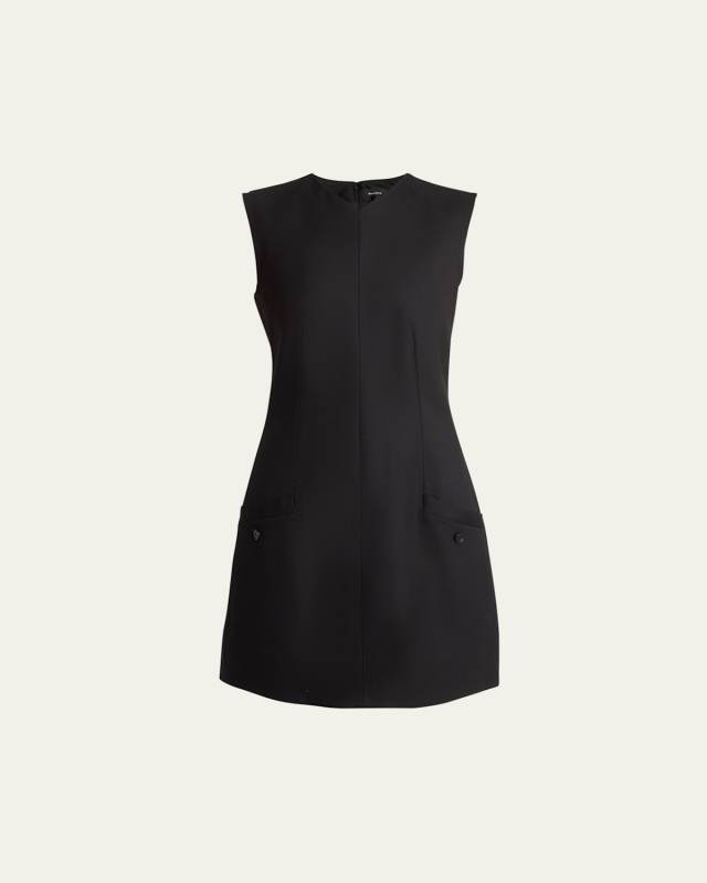 Skyler Wool Twill Suiting Mini Dress