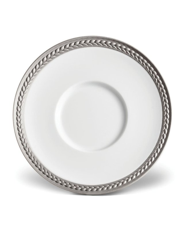 Soie Tressee Platinum Saucer