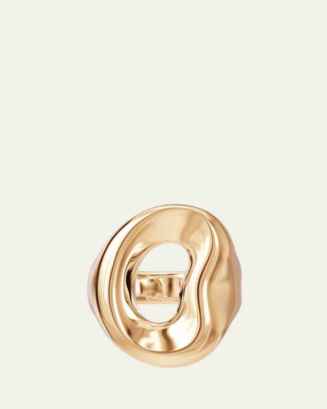 18K Yellow Gold Vermeil Shima Ring