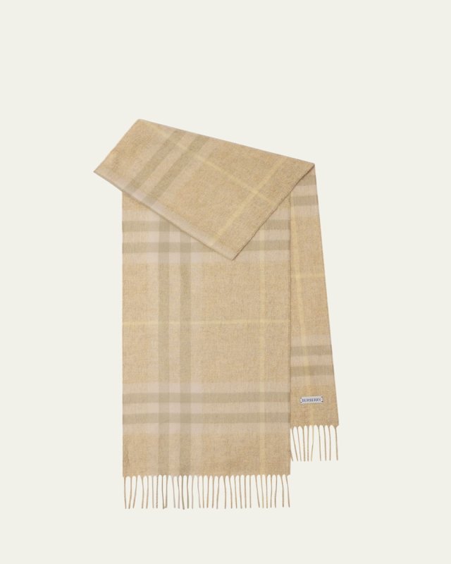 Giant Check Cashmere Scarf