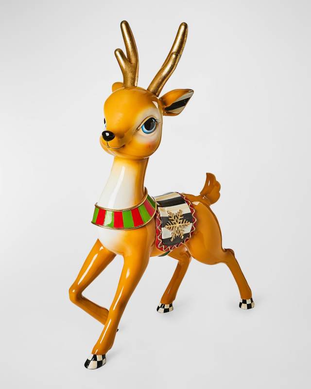Granny Kitsch Stripe Trophy Deer