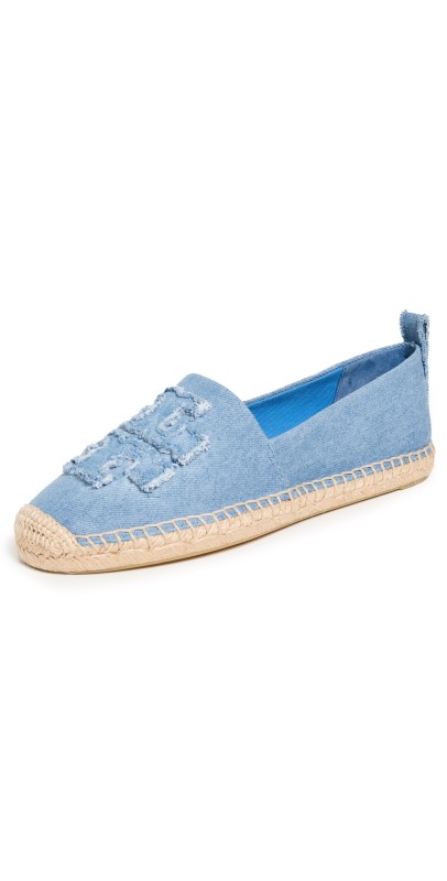 Tory Burch Double T Espadrilles Denim