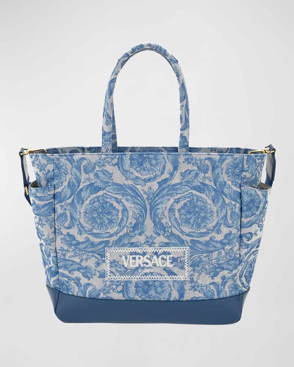 Barocco Jacquard Diaper Tote Bag