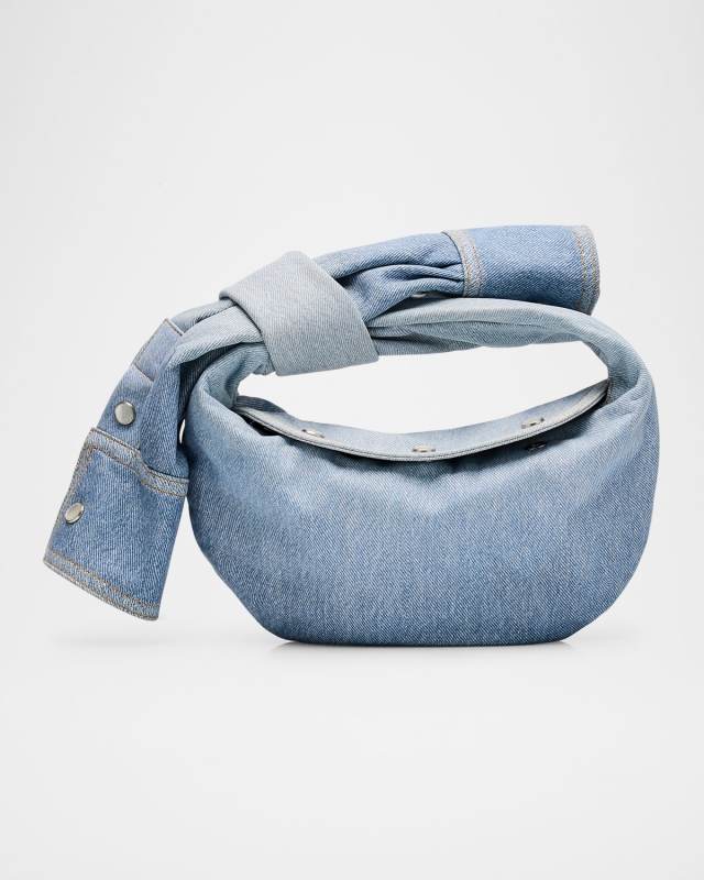 Jodie Mini Shirt Denim Top-Handle Bag