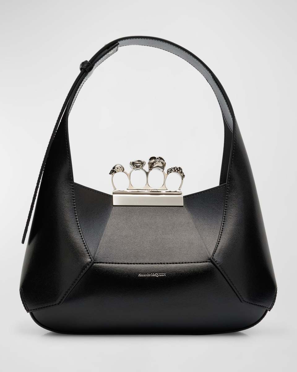 The Skull Jeweled Hobo Bag