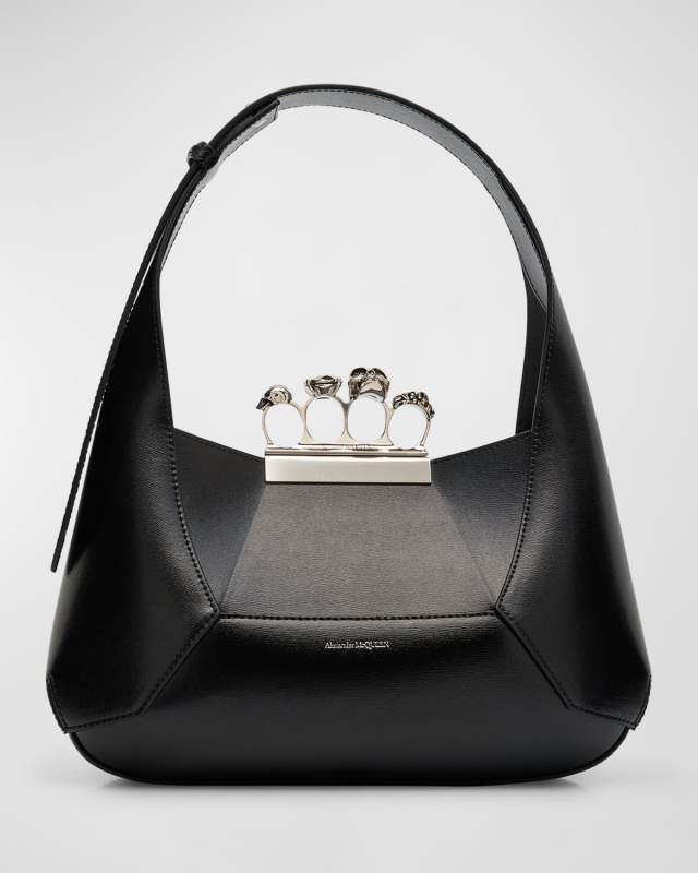 The Skull Jeweled Hobo Bag