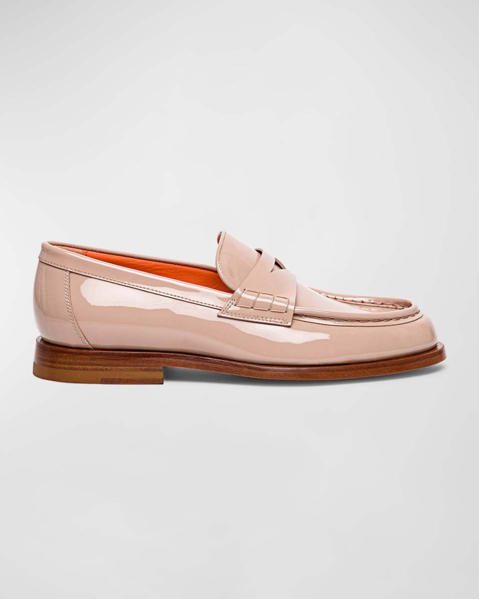 Airglow Patent Leather Penny Loafers