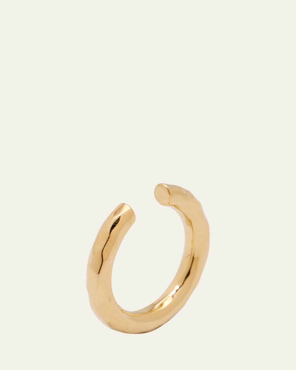 Single Crinkle Wire Ear Cuff in 18K Gold