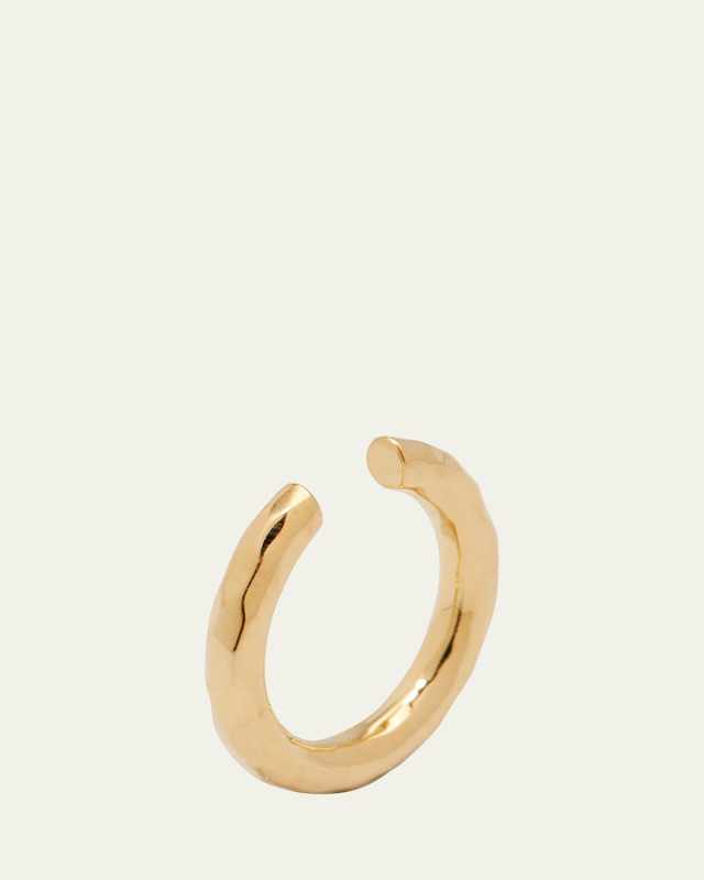 Single Crinkle Wire Ear Cuff in 18K Gold