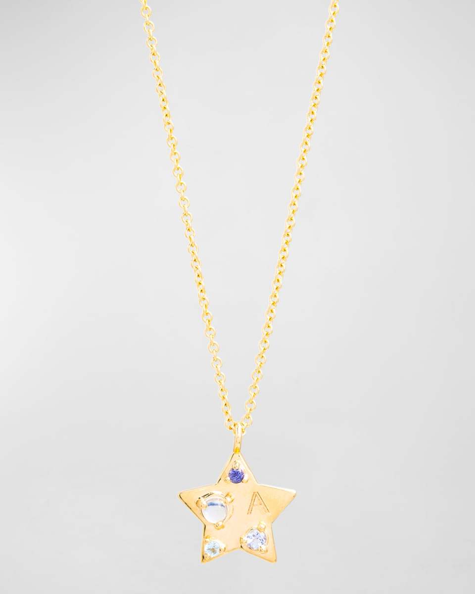 Personalized Star Gemstone Necklace