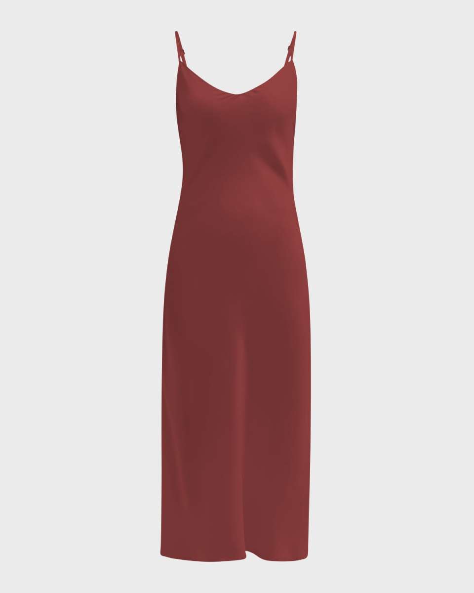 Taylor Bias-Cut Silk Midi Dress