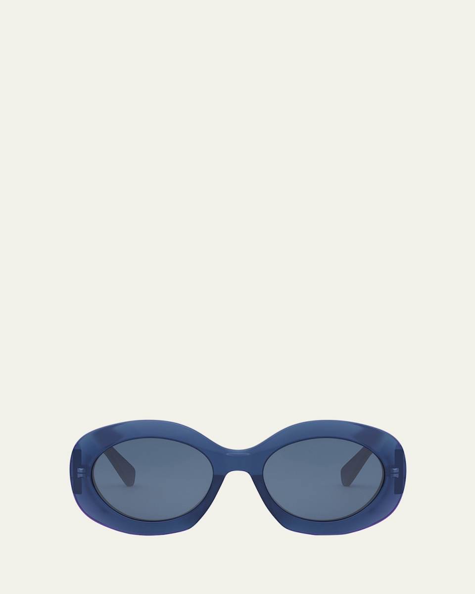 Triomphe Round Acetate Sunglasses