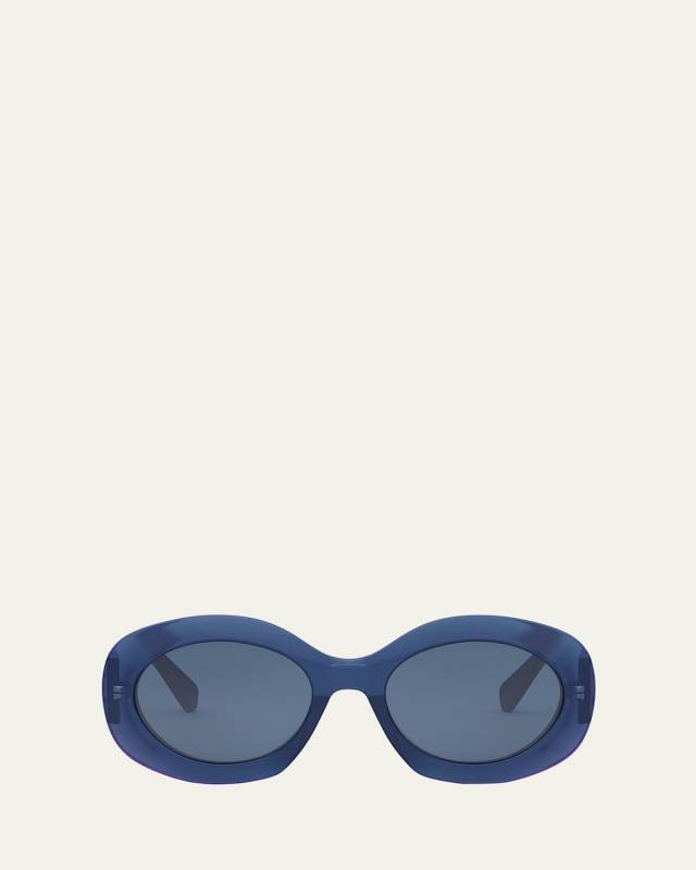Triomphe Round Acetate Sunglasses