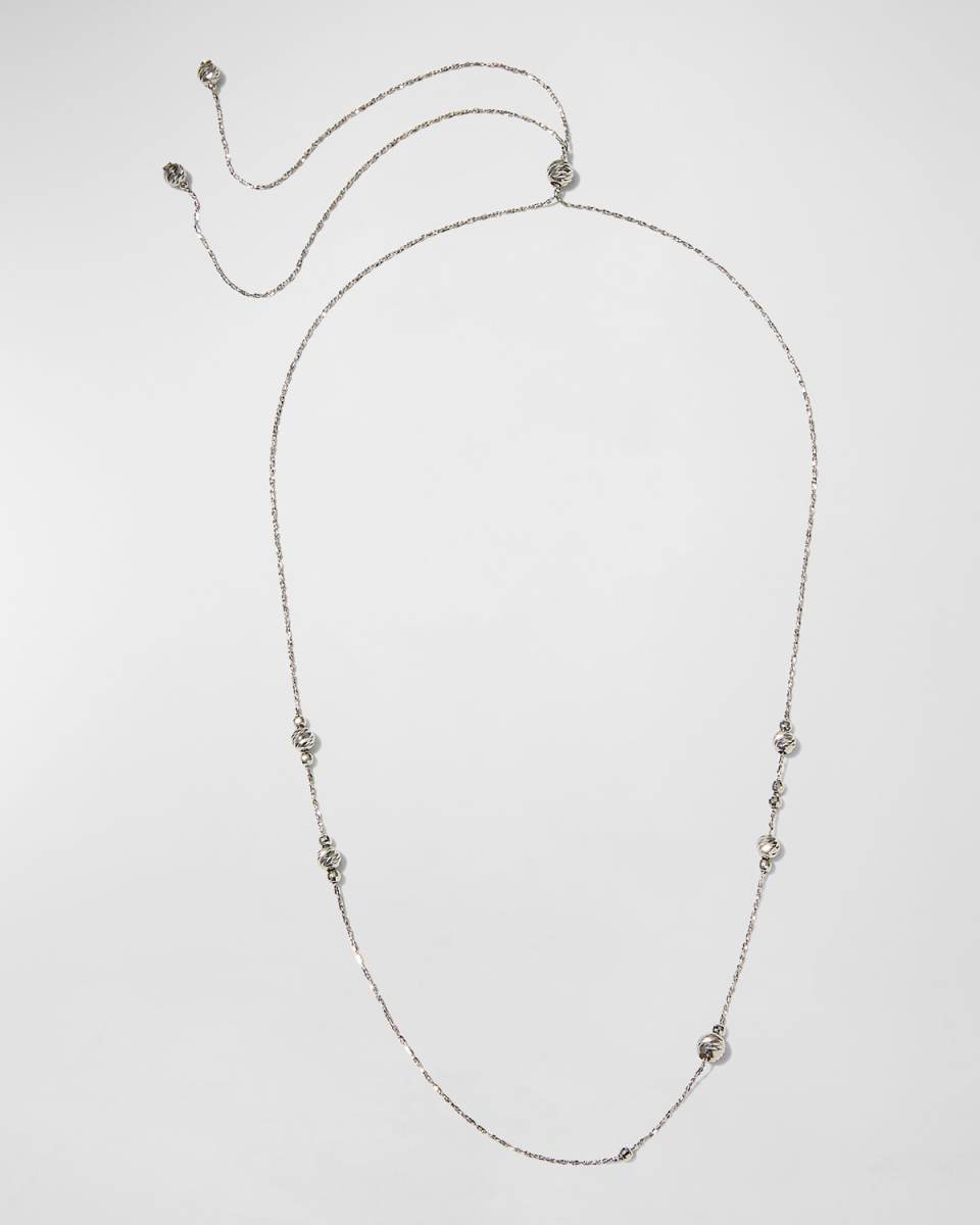 Platinum Momentum Necklace with Sliding Ornaments