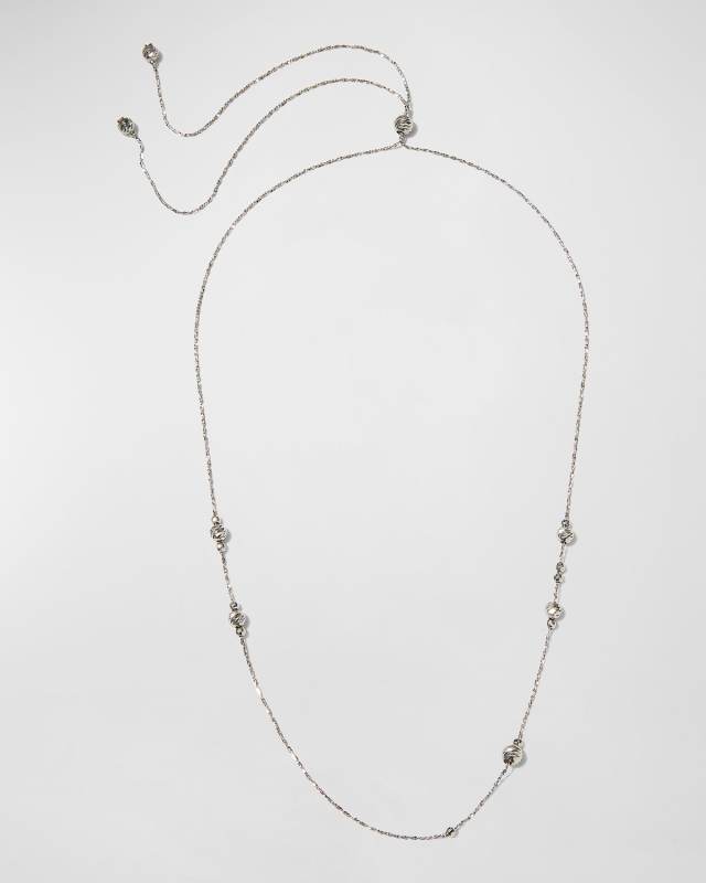 Platinum Momentum Necklace with Sliding Ornaments
