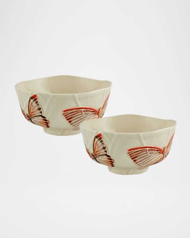 Cloudy Butterflies Cereal Bowls by Claudia Schiffer, Set of 2