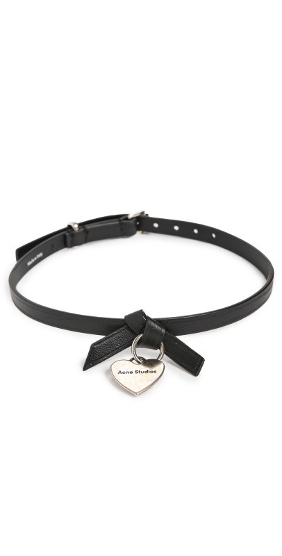 Acne Studios Musubi Charm Necklace Black