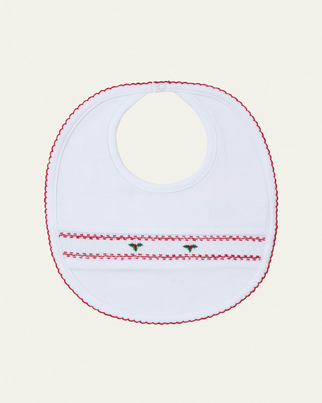 Girl's Holiday Medley '24 Hand Smocked Bib