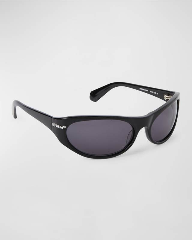 Napoli Logo Acetate Wrap Sunglasses