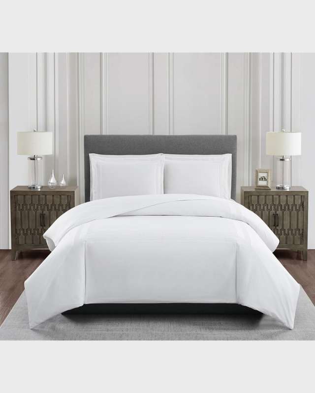 Bristol Embroidered Queen 3-Piece Duvet Cover Set
