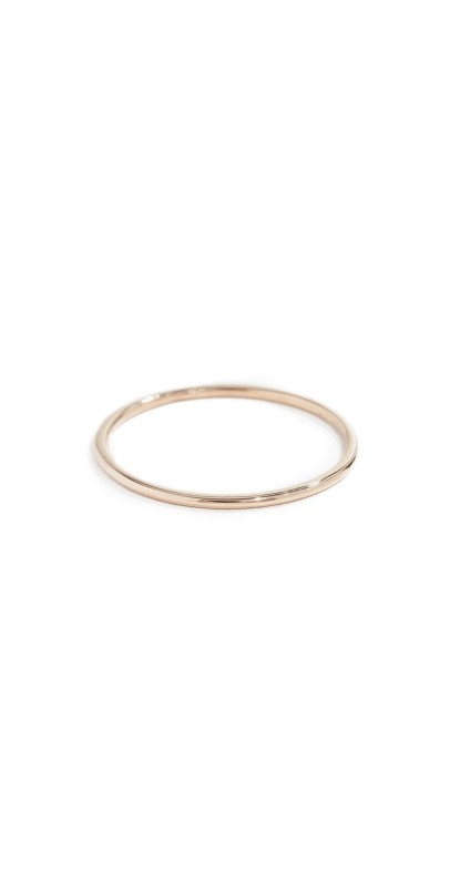 Zoe Chicco 14k Gold Thin Band Ring Yellow Gold