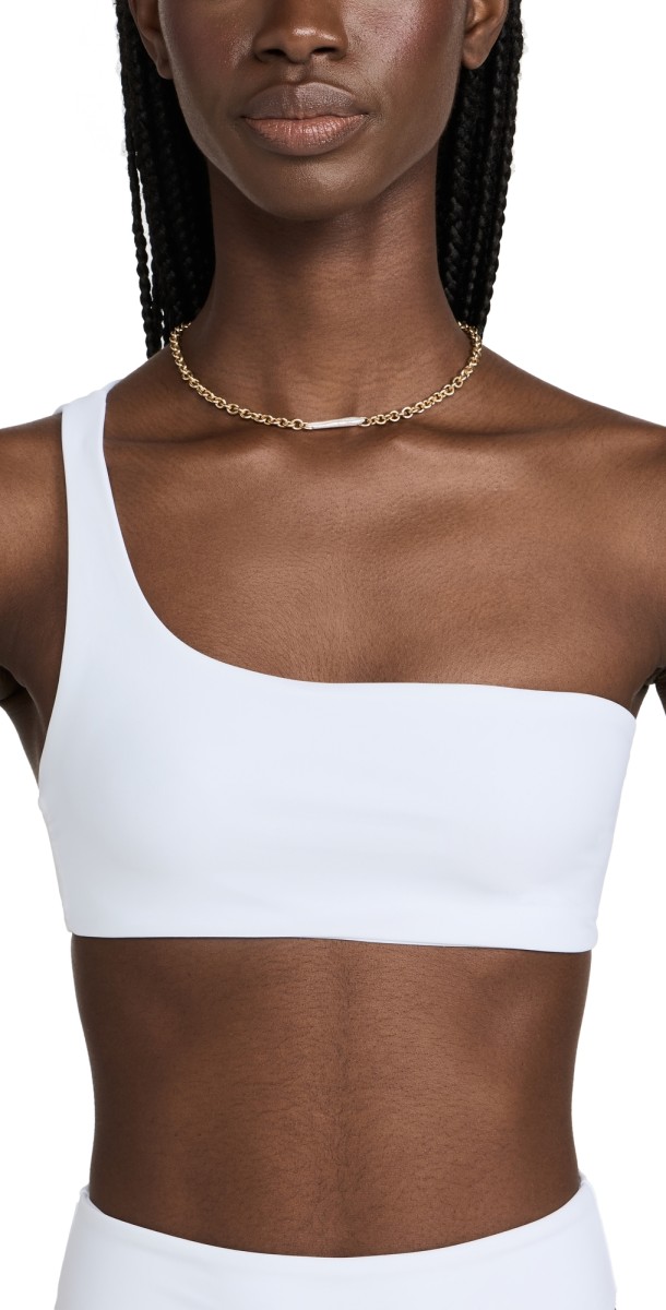 JADEwim Apex Onehoulder Top White