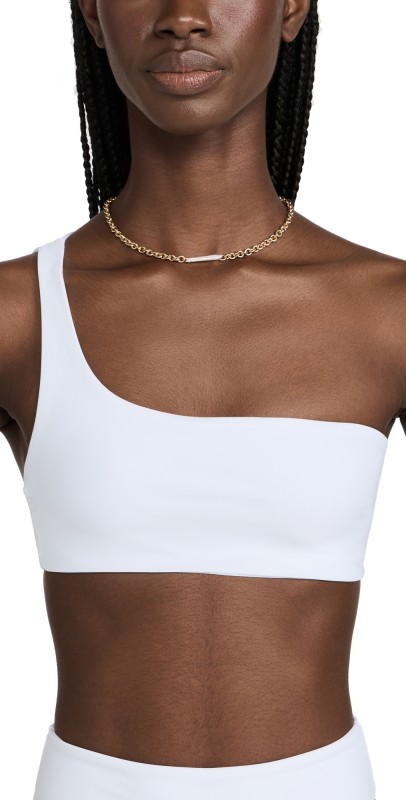 JADEwim Apex Onehoulder Top White