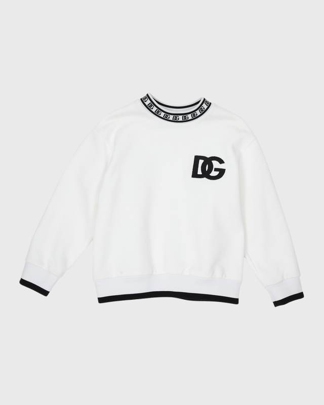 Boy's Continuativo Logo Ringer Sweatshirt, Size 8-