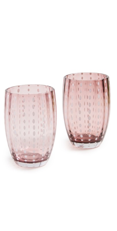 Zafferano Perle Tumbler Set of 2 Amethyst