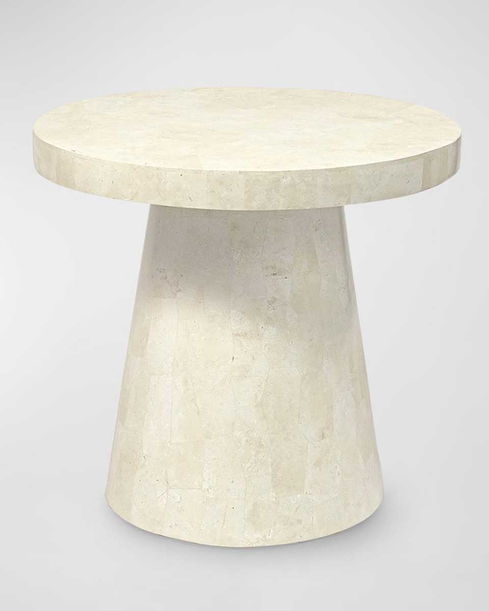 Foley Stone Outdoor Side Table, Large