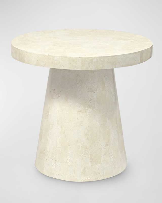 Foley Stone Outdoor Side Table, Large