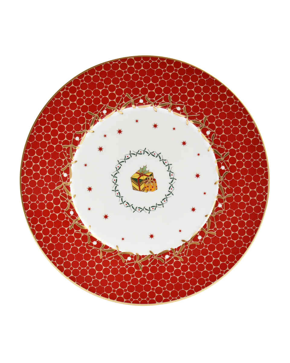 Noel Red Gift Salad Plate