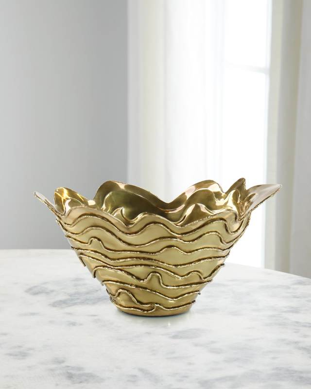 Lagen Polished Brass Bowl