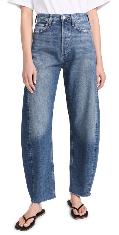 AGOLDE Luna High Rise Curved Taper Jeans Split