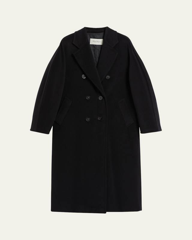 Wool-Cashmere Belted Madame Coat