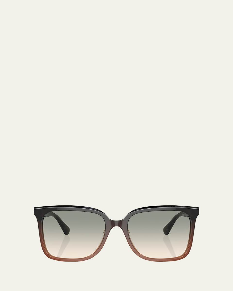 Gradient Acetate Square Sunglasses