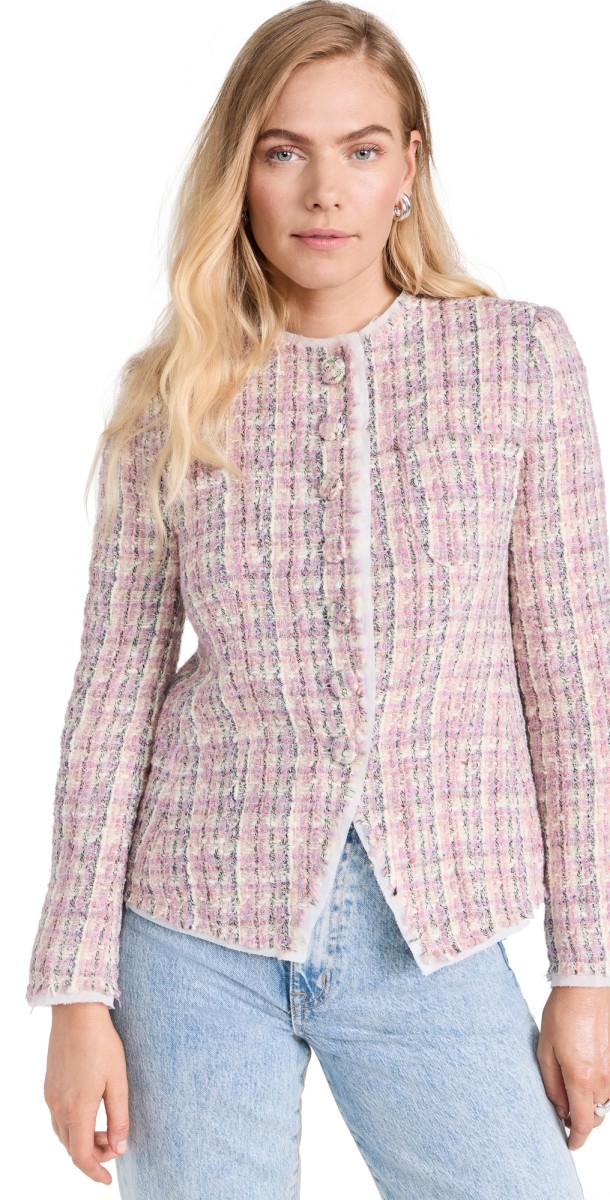 LoveShackFancy Fraser Jacket Pink Party