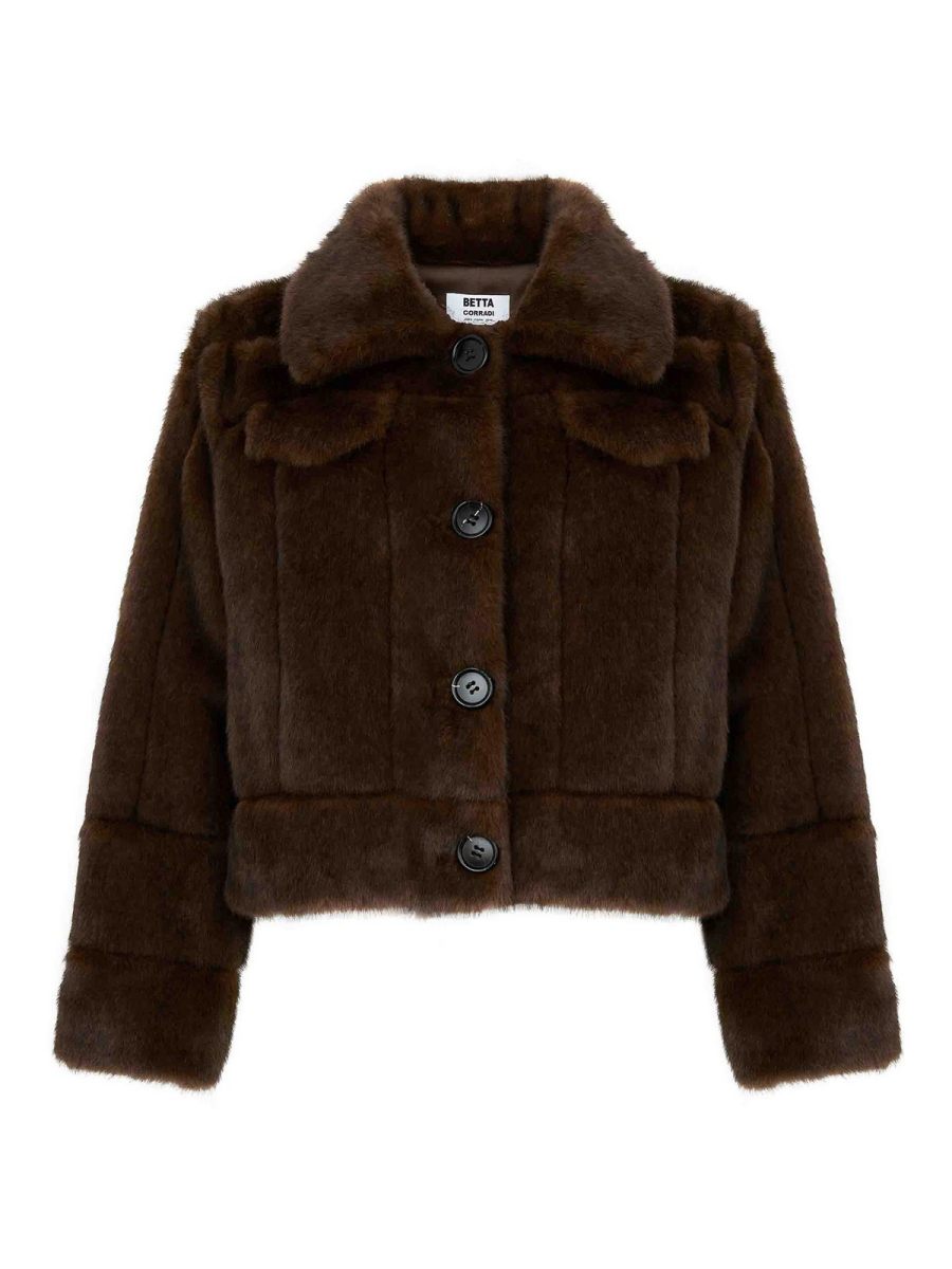 Betta Corradi Manteau En Fourrure - Marron