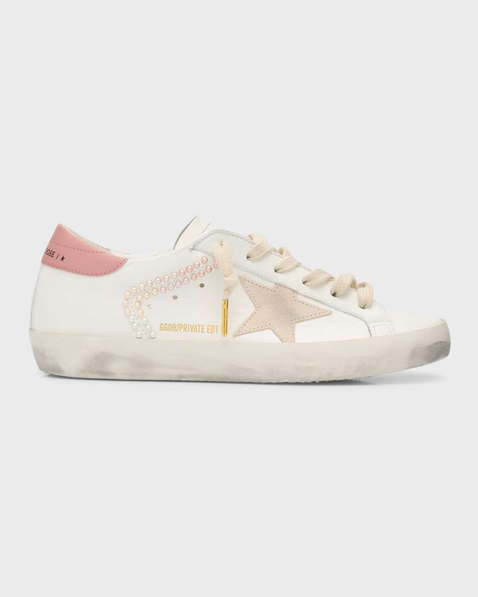 Superstar Mixed Leather Low-Top Sneakers