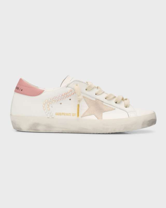 Superstar Mixed Leather Low-Top Sneakers