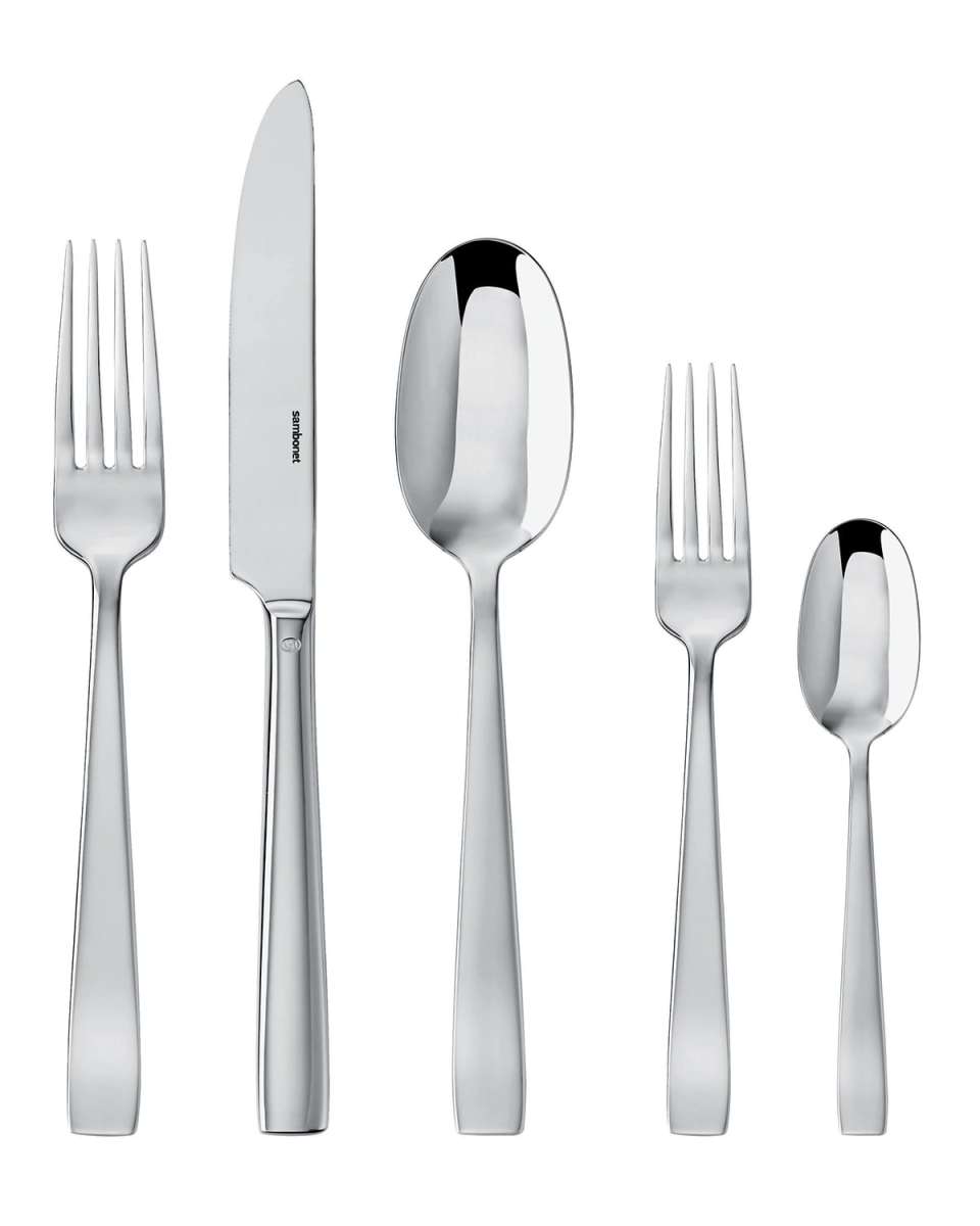 Flat 5-Piece Flatware Place Setting