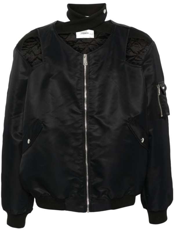cut-out bomber jacket