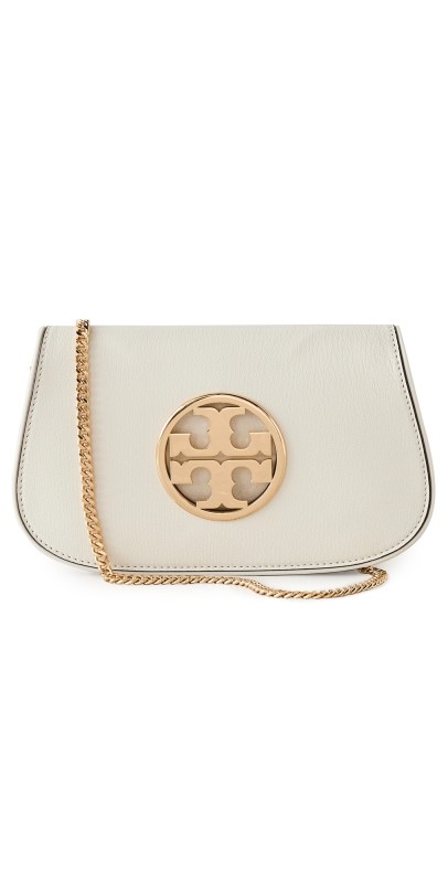 Tory Burch Reva Clutch New Ivory