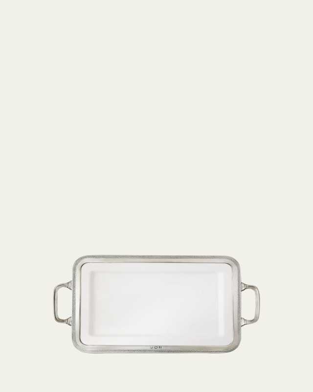 Luisa Rectangular Medium Platter with Handles
