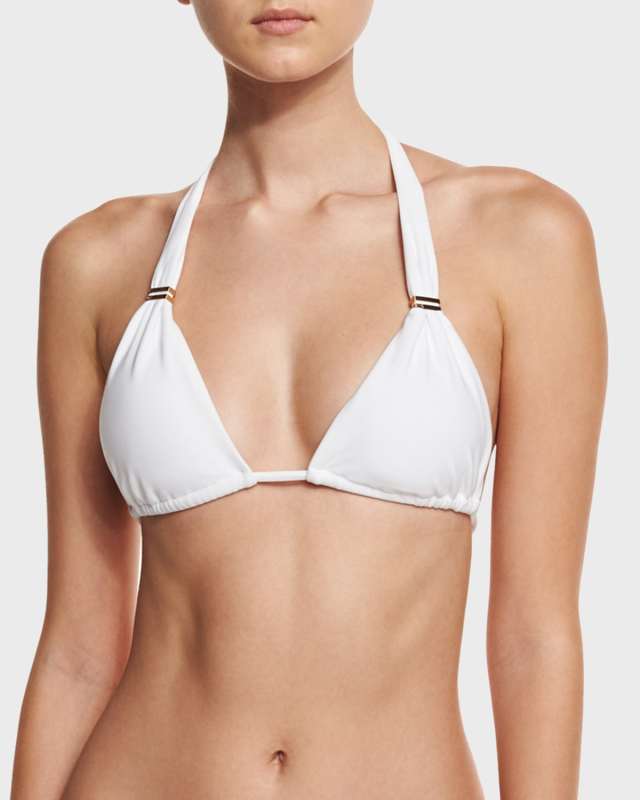 Bia Solid Swim Top, White (Available in Extended Cup Size)