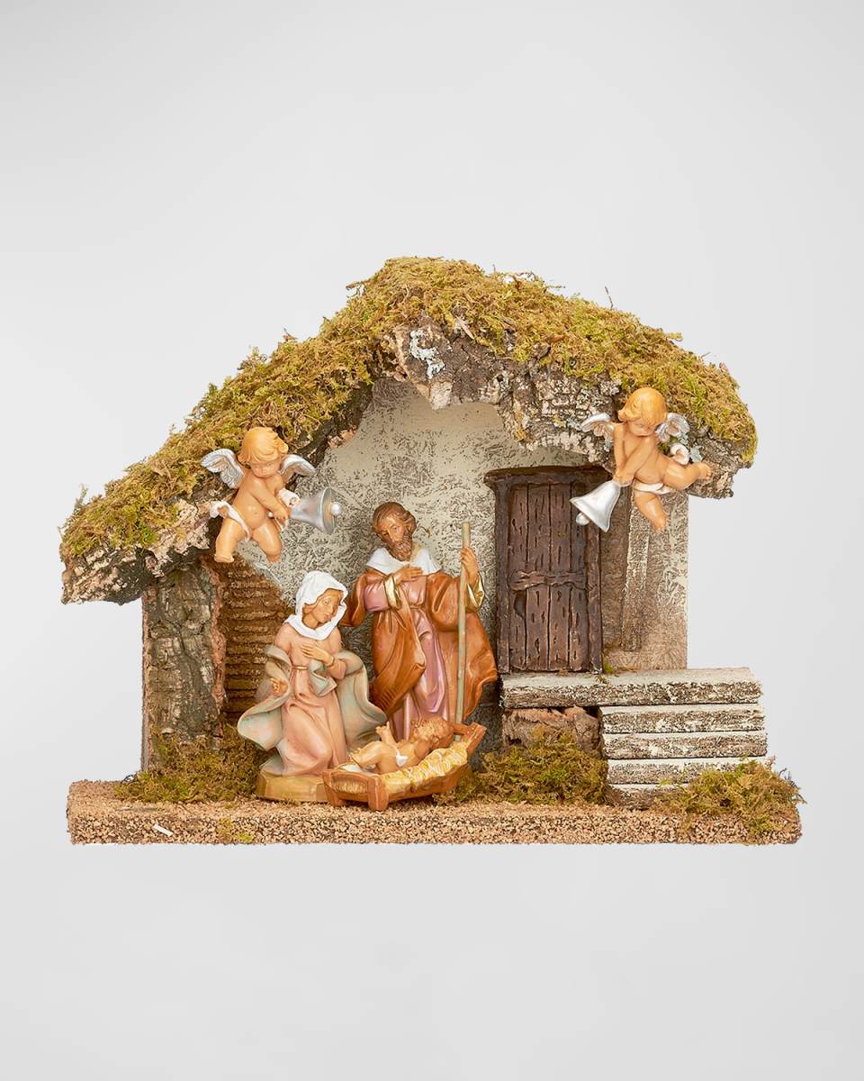 5" Scale USB/LED Lighted 5-Piece Wedding Nativity Set