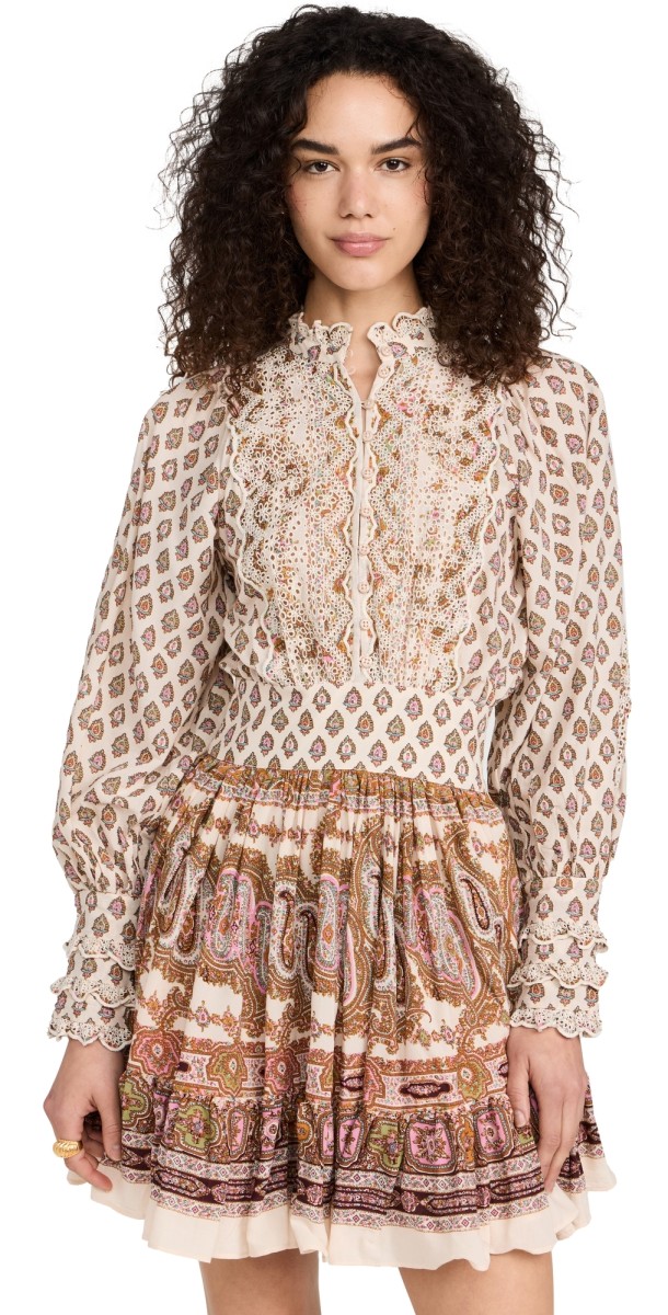 byTiMo Cotton Slub Mini Dress Paisley