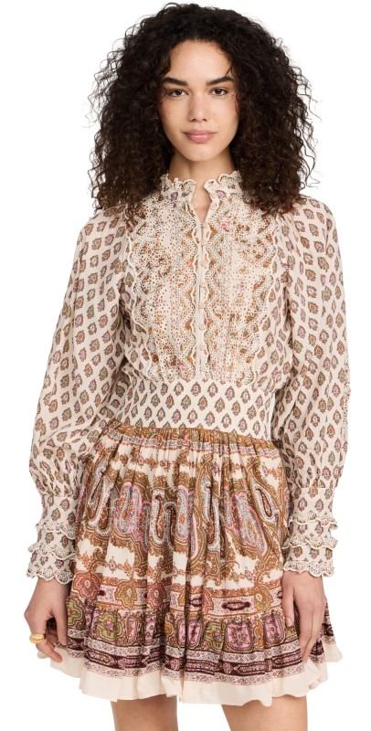 byTiMo Cotton Slub Mini Dress Paisley
