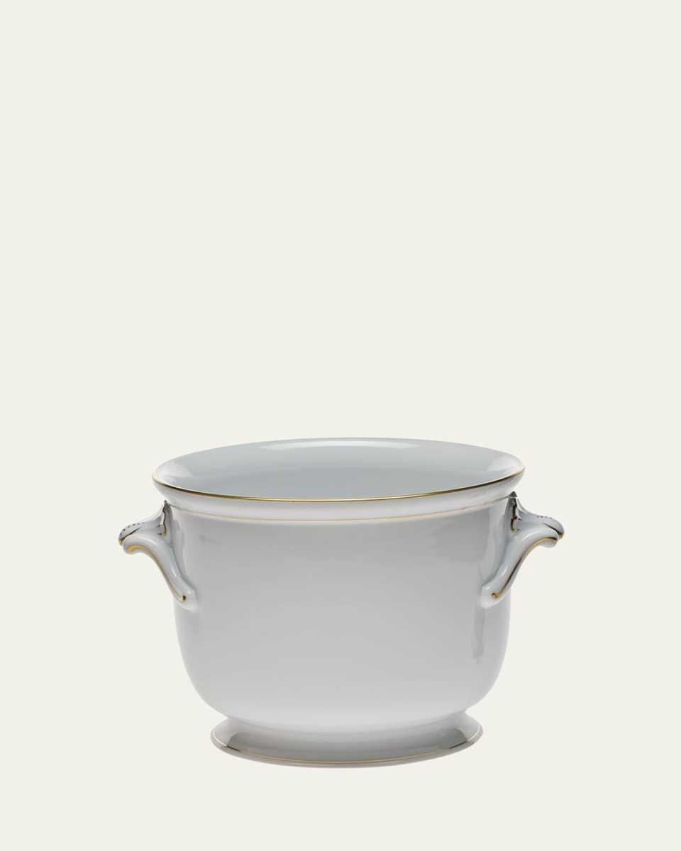 Golden Edge Medium Cache Pot